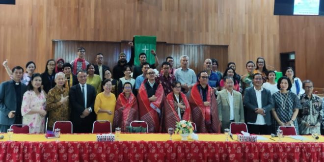 Panitia Doa Bersama Merawat Lingkungan Hidup, menyelenggarakan seminar kedua dengan tema “Selamatkan Tano Batak, Lestarikan Danau Toba” di Gereja Huria Kristen Batak Protestan (HKBP) Kebayoran Baru, Jakarta Selatan, Jumat (25/7/2025).
