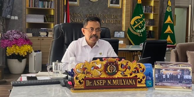 Jaksa Agung Muda Tindak Pidana Umum (Jampidum) Prof. Dr. Asep Nana Mulyana.