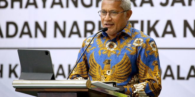Kepala Badan Narkotika Nasional (BNN), Komjen Pol Marthinus Hukom.
