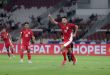 Selebrasi penyerang Timnas Indonesia U-23, Jens Raven setelah membobol gawang Brunei Darussalama U-23 di Piala AFF U-23 2025.
