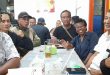 Para Korban Peristiwa 27 Juli 1996 yang tergabung di Forum Komunikasi Kerukunan Korban Kerusuhan Peristiwa 27 Juli 1996 (FKK-124) usai menggelar Konferensi Pers, di Kawasan Menteng, Jakarta Pusat, Selasa malam (12/8/2025).
