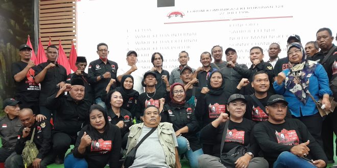 Forum Komunikasi Kerukunan Korban Kerusuhan Peristiwa 27 Juli 1996 (FKK-124) Masa Bakti 2025-2030 di Jalan Diponegoro Nomor 58, Menteng, Jakarta Pusat, yang kini menjadi Kantor Dewan Pimpinan Pusat Partai Demokrasi Indonesia Perjuangan (DPP PDIP), pada Jumat sore (22/8/2025).