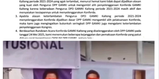 Sahat Martin Philip Sinurat Jadi Biang Kebobrokan, Konferda GAMKI Kalteng Rusuh.