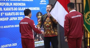 Jaksa Agung Burhanuddin Berikan Pengarahan Pada Keberangkatan Kontingen Karate-Do Gojukai Indonesia ke Global Championships Japan 2025.