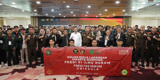 Kunjungan Edukatif Mahasiswa Unissula, Jampidum Beri Kuliah Hukum Berkeadaban.